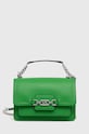 Δερμάτινη τσάντα MICHAEL Michael Kors λείο δέρμα πράσινο 32S2S7HC0L