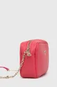 Δερμάτινη τσάντα Patrizia Pepe ροζ