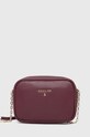 Kožená kabelka Patrizia Pepe usňová koža burgundské CB0071.L001
