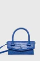 μπλε Δερμάτινη τσάντα Patrizia Pepe Γυναικεία