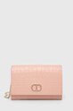 Twinset poseta de piele uni roz 231TB7341
