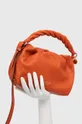 Usnjena torbica Red Valentino oranžna