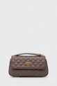 Τσάντα Guess απομίμηση λείου δέρματος καφέ HWQA87.48210