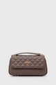 Τσάντα Guess απομίμηση λείου δέρματος καφέ HWQA87.48210