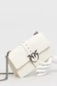 Δερμάτινη τσάντα Pinko λευκό
