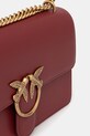 Pinko torebka skórzana bordowy 100941.A0F1