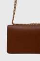 Doplnky Kožená kabelka Pinko 100941.A0F1 hnedá