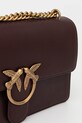 Pinko borsa a mano in pelle marrone 100941.A0F1