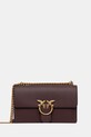 Pinko torebka skórzana skóra licowa brązowy 100941.A0F1