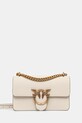 Pinko torebka skórzana skóra licowa beżowy 100074.A0F1