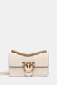 Pinko torebka skórzana skóra licowa beżowy 100074.A0F1