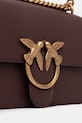 Kožená kabelka Pinko hnedá 100074.A0F1