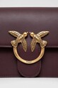 Pinko borsa a mano in pelle marrone 100074.A0F1