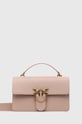 Pinko torebka skórzana nie mieści A4 różowy 100072.A0F1
