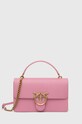 Pinko borsa a mano in pelle pelle fiore rosa 100072.A0F1