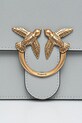 Δερμάτινη τσάντα Pinko γκρί 100066.A0F1