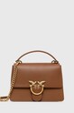 Pinko borsa a mano in pelle marrone 100066.A0F1