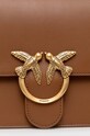 Pinko borsa a mano in pelle marrone 100066.A0F1