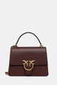 Pinko poșetă de piele uni maro 100066.A0F1