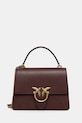 Pinko poșetă de piele uni maro 100066.A0F1