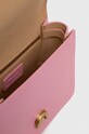 Pinko borsa a mano in pelle rosa 100071.A0F1
