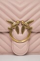 Аксесуари Шкіряна сумочка Pinko 100941.A0GK рожевий