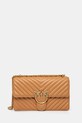 Usnjena torbica Pinko Ne ustreza A4 rjava 100941.A0GK