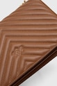 Accesorii Pinko poseta de piele 100941.A0GK maro