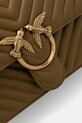 Pinko borsa a mano in pelle verde 100941.A0GK