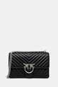 Kožená kabelka Pinko přírodní kůže černá 100941.A0GK