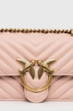 Шкіряна сумочка Pinko 100074.A0GK рожевий AA00