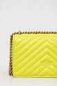 Pinko torebka skórzana żółty 100074.A0GK