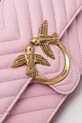Δερμάτινη τσάντα Pinko ροζ 100074.A0GK