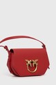 Pinko poseta de piele 100075.A0F1 rosu AW23