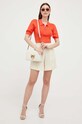 Кожаная сумочка Pinko 100063.A0GK