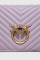 Accesorii Pinko poseta de piele 100063.A0GK violet