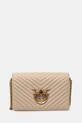 Kožna torba Pinko bez uzorka bež 100063.A0GK