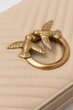 Кожаная сумочка Pinko бежевый 100063.A0GK