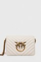Кожаная сумочка Pinko аппликация белый 100067.A0GK
