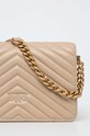 Accesorii Pinko poseta de piele 100067.A0GK bej