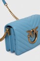 Doplňky Kožená kabelka Pinko 100067.A0GK modrá