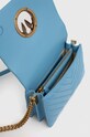 Kožená kabelka Pinko 100067.A0GK modrá