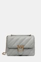Pinko torebka skórzana skóra licowa szary 100037.A0F2