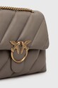 Accesorii Pinko poseta de piele 100037.A0F2 gri