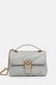 Pinko torebka skórzana nie mieści A4 szary 100038.A0F2