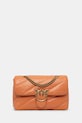 Кожаная сумочка Pinko аппликация оранжевый 100038.A0F2