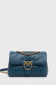 Pinko poseta de piele nu incape in A4 albastru 100038.A0F2