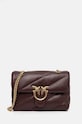 Kožená kabelka Pinko usňová koža hnedá 100038.A0F2