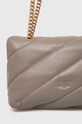 Accesorii Pinko poseta de piele 100038.A0F2 gri