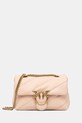 Pinko poșetă de piele uni roz 100039.A0F2